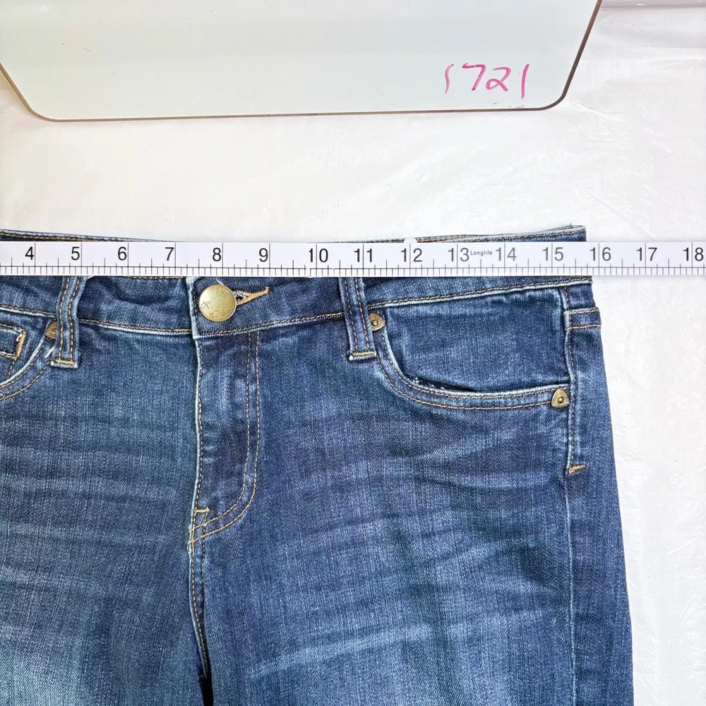 Kut from the Kloth Womens Size 10 Dark Wash Denim Bermuda Shorts KB130MA1 Blue
